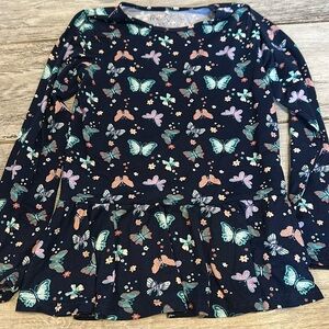 Freestyle Revolution Girls Butterfly Comfy Tunic Stlye Top Size 10/12